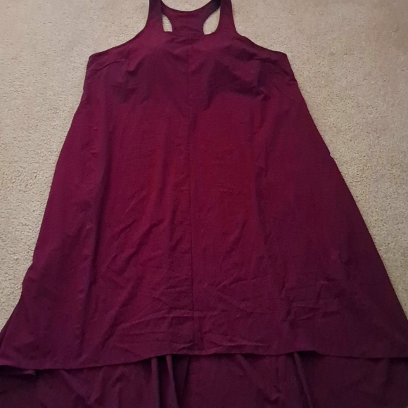 HALARA BREEZEFUL RACERBACK HIGH/LOW MIDI DRESS  L - Picture 4 of 11